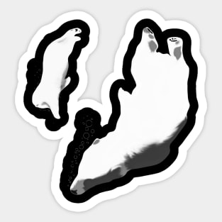 Underwater polar bears Sticker